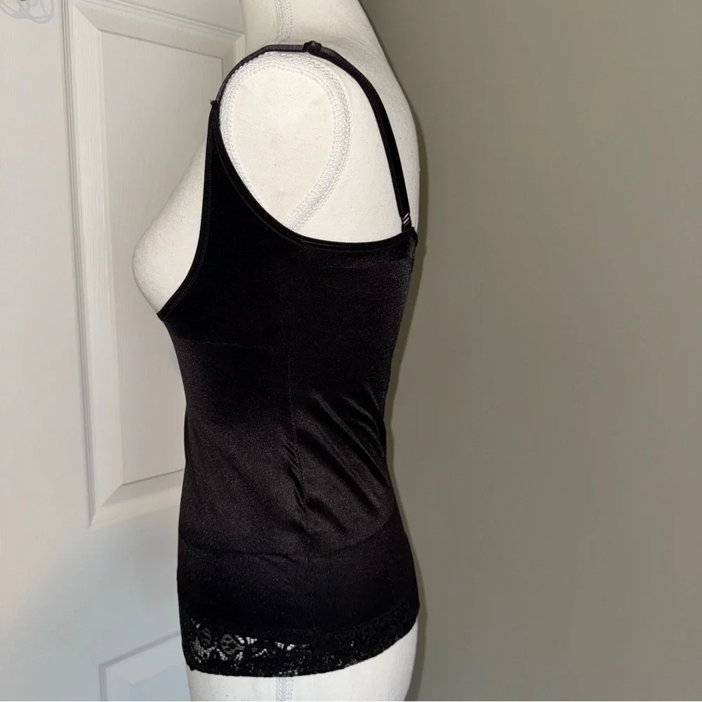 Ruby Ribbon Lace Torsette Open Bust SL3020 Black Size Medium Feminine‎